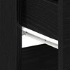 vidaXL Bedside Cabinet Black oak 40 x 35 x 65 cm Engineered wood