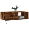 vidaXL Coffee Table Smoked Oak 90x50x36.5 cm Engineered Wood