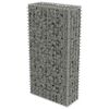 vidaXL Gabion Wall with Covers Galvanised Steel 50x20x100 cm