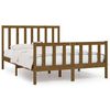 vidaXL Bed Frame without Mattress Honey Brown 135x190 cm Double Solid Wood