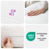 vidaXL Foam Mattress White 180x200 cm 7-Zone Hardness 20 ILD