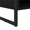 vidaXL Shoe Cabinet Black Oak 60 x 35 x 44 cm Engineered Wood