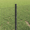 vidaXL Fence and Post Grey 0.4 x 50 m Steel