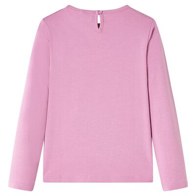 Kids' T-shirt with Long Sleeves Burnt Pink 92