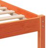 vidaXL Bed Frame Brown 120 x 200 cm Solid Pine Wood