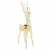vidaXL 3D Reindeer with 140 LEDs Warm white 128 cm PET