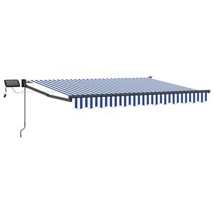 vidaXL Manual Retractable Awning with LEDs 2.5 x 2 m