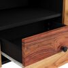 vidaXL TV Cabinet 105x33.5x46 cm Solid Wood Acacia&Engineered Wood