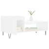 vidaXL Coffee Table High Gloss White 100x50x45 cm Engineered Wood