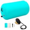 vidaXL Inflatable Gymnastic Roll with Pump 100x60 cm PVC Green