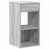 vidaXL Bedside Cabinet with Drawer Grey Sonoma 35x34x66.5 cm