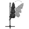 vidaXL 4-Tier Garden Parasol with Aluminium Pole Anthracite 3x3 m