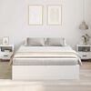 vidaXL Storage Bed Frame White 135 x 190 cm Engineered Wood