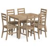 vidaXL 7 Piece Dining Set Solid Wood Acacia