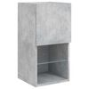 vidaXL 6 Piece TV Wall Units with LED Concrete Grey Engineered Wood