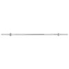 vidaXL Barbell Bar 3x140 cm Solid Steel Silver