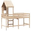 vidaXL Loft Bed with Ladder and Roof without Mattress 90x200 cm