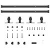 vidaXL&nbsp;Sliding Cabinet Door Kit 122 cm Carbon Steel