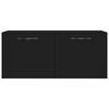 vidaXL Wall Cabinet Black 80x36.5x35 cm Engineered Wood
