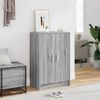 vidaXL Shoe Cabinet Grey Sonoma 60x35x92 cm Engineered Wood