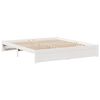 vidaXL Bookcase Bed without Mattress White 180x200cm Super King Solid Wood Pine