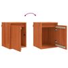 vidaXL Wall Cabinet Wax Brown 30 x 30 x 40 cm Solid Pine Wood