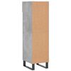 vidaXL Shoe Cabinet Concrete Grey 30x35x105 cm Engineered Wood