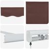 vidaXL Manual Retractable Awning Brown 400x300 cm