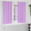 vidaXL Blackout Curtains with Rings 2 pcs Purple 175 x 140 cm