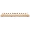 vidaXL Bed Frame Natural 90 x 200 cm Solid Pine Wood