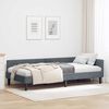 vidaXL Corner Bed Frame with Headboard Dark Grey 80 cm x 200 cm Velvet