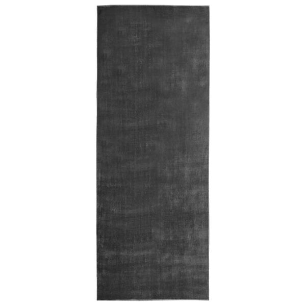 vidaXL Carpet Runner Washable Foldable Anthracite 100x300 cm Polyester
