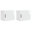 vidaXL Kitchen Cabinet 2 pcs High Gloss White 50 x 31 x 40 cm