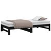 vidaXL Pull-out Day Bed without Mattress Black 2x(90x190) cm