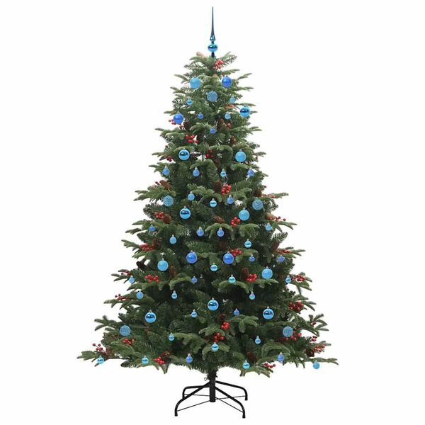 vidaXL Artificial Christmas Tree with 300 LEDs with Stand Green 210 cm