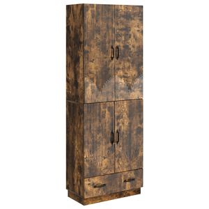 vidaXL Cabinet Set 2 pcs Smoked Oak Engineered Wood