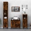 vidaXL Bathroom Cabinet Smoked Oak 65x33x60 cm Engineered Wood