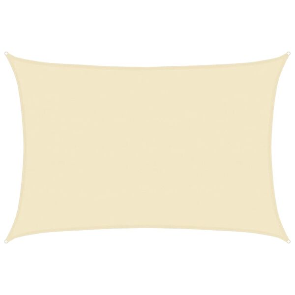 vidaXL Sunshade Sail 160 g/m&sup2; Cream 5x7 m HDPE