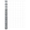 vidaXL Fence with Post Silver 1.6 x 25 m Steel