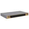 vidaXL Floating Wall Shelves 4 pcs Grey 40x23x3.8 cm MDF