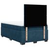 vidaXL Box Spring Bed with Mattress Blue 120x200 cm Velvet