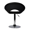 vidaXL Bar Stool Black Faux Leather