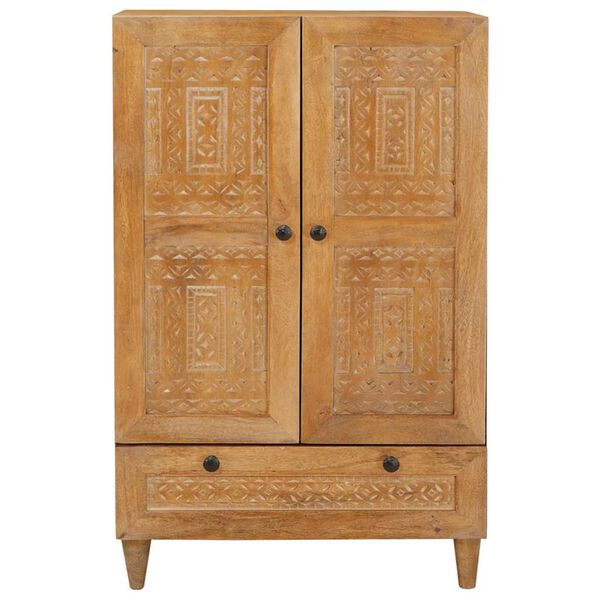 vidaXL Highboard Light brown 60 x 33 x 100 cm Solid mango wood