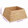 vidaXL Christmas Tree Collar Brown 60 x 60 x 28 cm Water Hyacinth