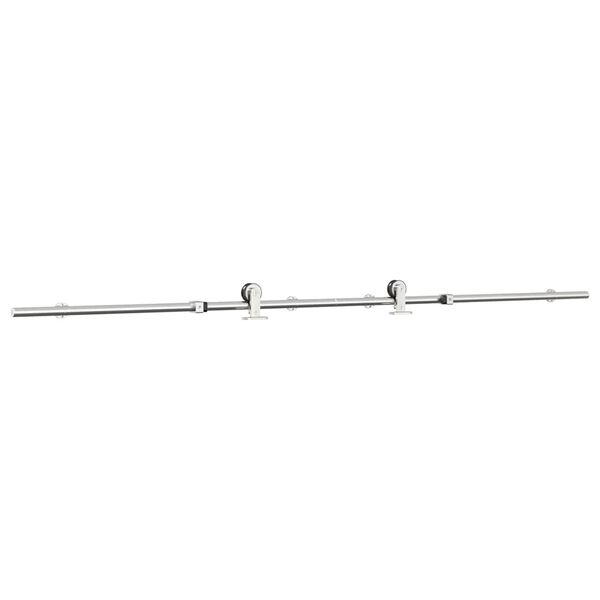 vidaXL Sliding Door Hardware Kit 200 cm Stainless Steel Silver
