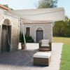 vidaXL Freestanding Manual Retractable Awning 500x350 cm Cream
