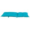 vidaXL Garden Highback Chair Cushions 4 pcs Turquoise 120x50x7 cm Fabric