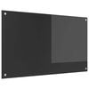 vidaXL Kitchen Backsplash Dark Grey 100 x 60 cm Tempered Glass