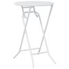 vidaXL Bistro Set Folding 3 pcs White Steel