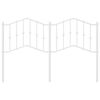 vidaXL Metal Replace Headboard White 140 cm